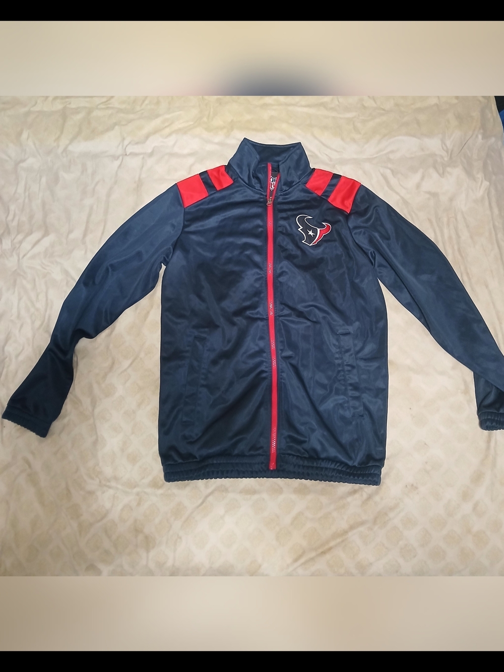 NFL Navy and Red Zip Front Jacket